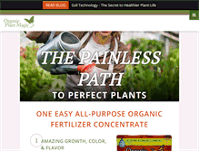 Tablet Screenshot of organicplantmagic.com